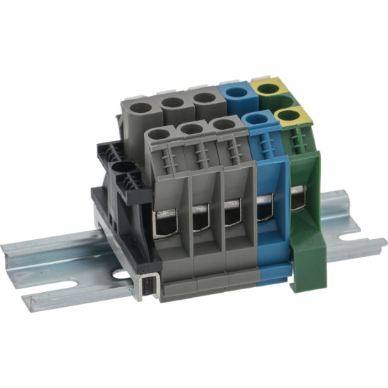 JUNCTION BOX 5-POLES ON DIN 110 mm GUIDE JUNCTION BOX 5-POLES ON DIN 110 mm GUIDE