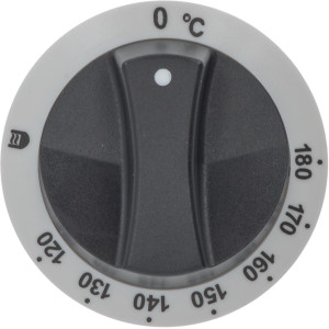 KNOB BLACK-WHITE ϕ 77 mm 120-180°C