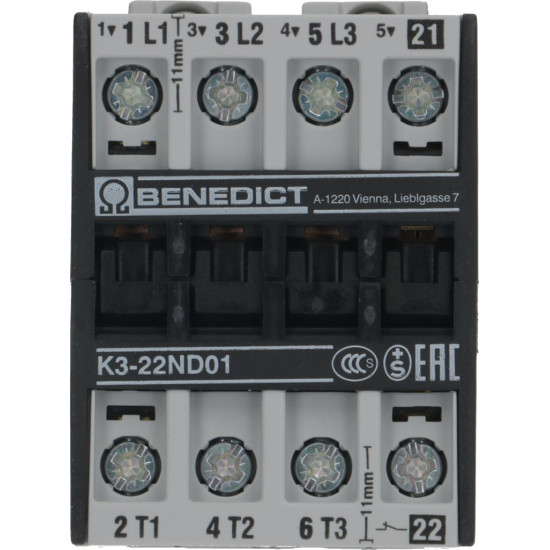 CONTACTOR BENEDIKT/JAGER K3-22ND01 CONTACTOR BENEDIKT/JAGER K3-22ND01