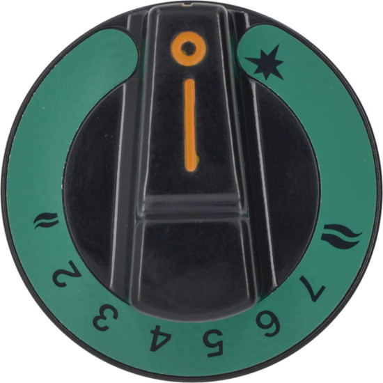 BLACK KNOB-VERDE ϕ 75 mm 2-3-4-5-6-7