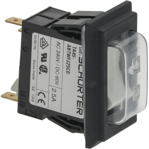 PUSH-BUTTON 2-POLE WHITE 2.5A 240V