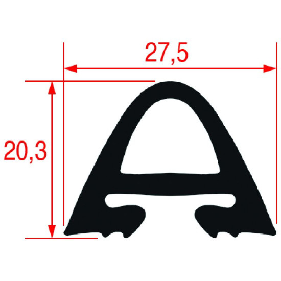 GASKET FOR OVEN DOOR 1410x520 mm GASKET FOR OVEN DOOR 1410x520 mm