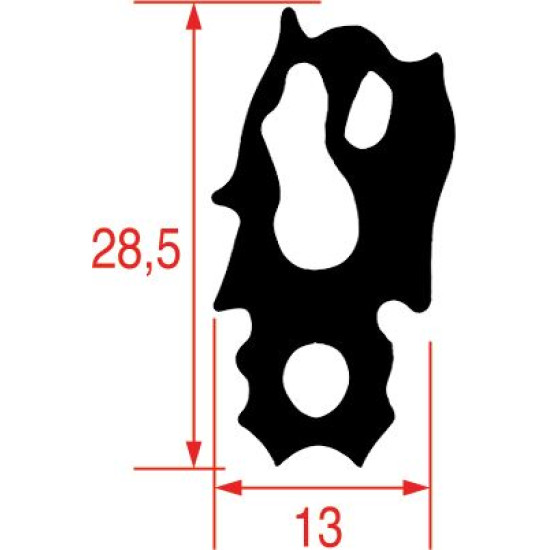 GASKET FOR OVEN DOOR 680x505 mm GASKET FOR OVEN DOOR 680x505 mm