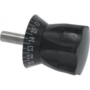ADJUSTABLE KNOB BLACK ϕ 12x96 mm