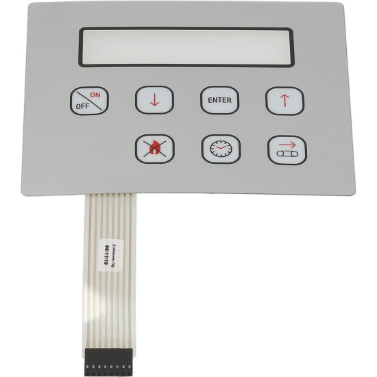 PLATE PUSH-BUTTON PANEL DIGIT 150x120 mm