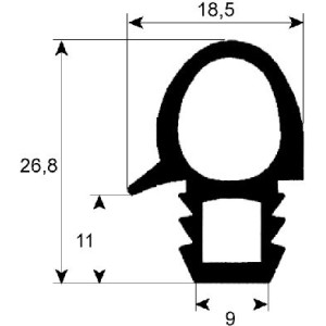 GASKET FOR OVEN DOOR 700x650 mm