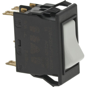 PUSH-BUTTON THERM. 2-POLE WHITE 1A240V