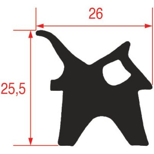 GASKET FOR OVEN DOOR 670x490 mm