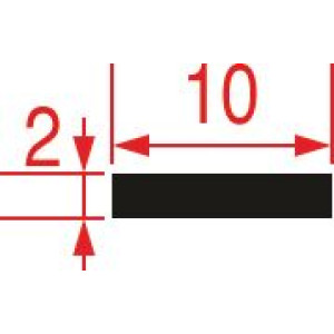 FRONT GASKET FOR OVEN GLASS 3200mm