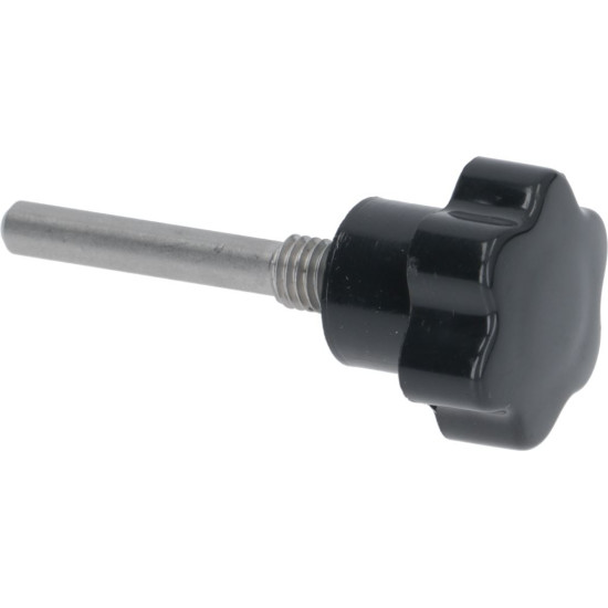 KNOB WITH PIN BLACK LATERAL ϕ 30 mm