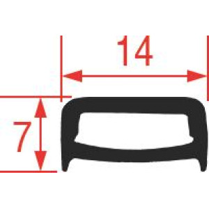 DOOR GASKET 3 SIDES 370x430x370 mm