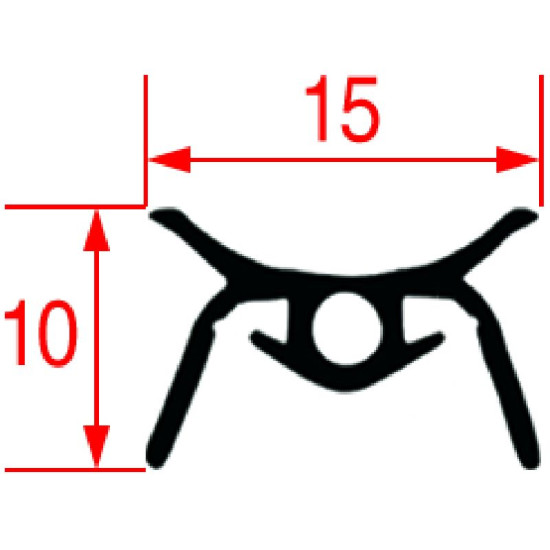 GASKET DOOR UPPER 600 mm GASKET DOOR UPPER 600 mm