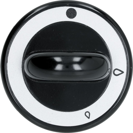 KNOB BLACK ϕ 62 mm SILK-SCREEN PRINTED