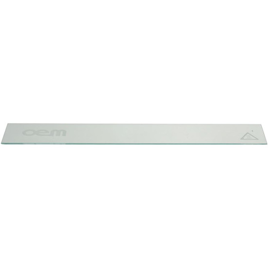 GLASS FOR OVEN DOOR 836x110x4 mm