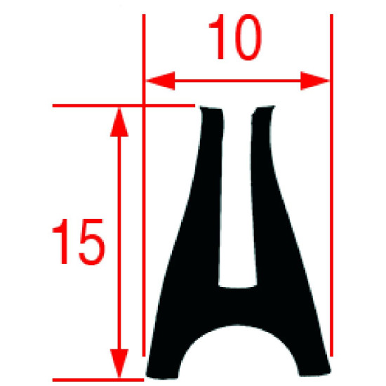 GASKET FOR OVEN GLASS 2300 mm GASKET FOR OVEN GLASS 2300 mm