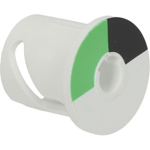 CAM TWO-COLOUR BLACK/GREEN  ϕ 19 mm