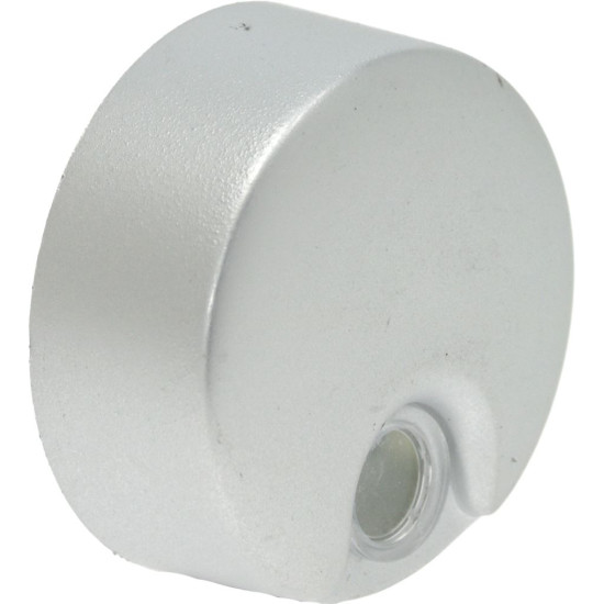 PUSH-BUTTON ROUND SATIN SILVER ϕ 21 mm