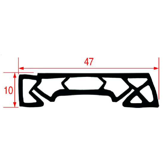 GASKET FOR OVEN DOOR RETAINER 540 mm GASKET FOR OVEN DOOR RETAINER 540 mm