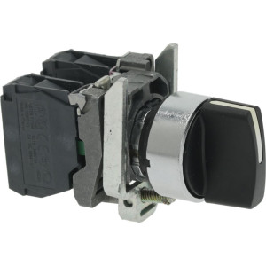 SELECTOR SWITCH BLACK 1-0-2 15A 230V