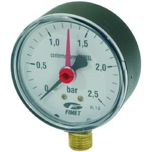PRESSURE GAUGE ϕ 63 mm 0÷2,5bar