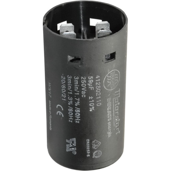CAPACITOR µF 59 250V 60Hz CAPACITOR µF 59 250V 60Hz