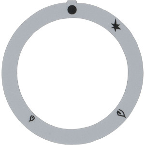 SELF-ADHESIVE DISC WITH PILOT SYMBOL