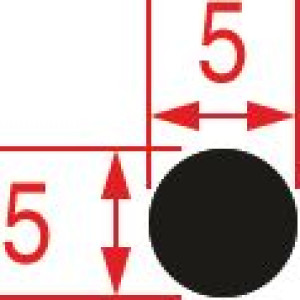 GASKET FOR OVEN GLASS 430x340 mm