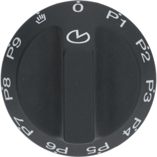 KNOB BLACK ϕ 54 mm SERIGR. KNOB BLACK ϕ 54 mm SERIGR.