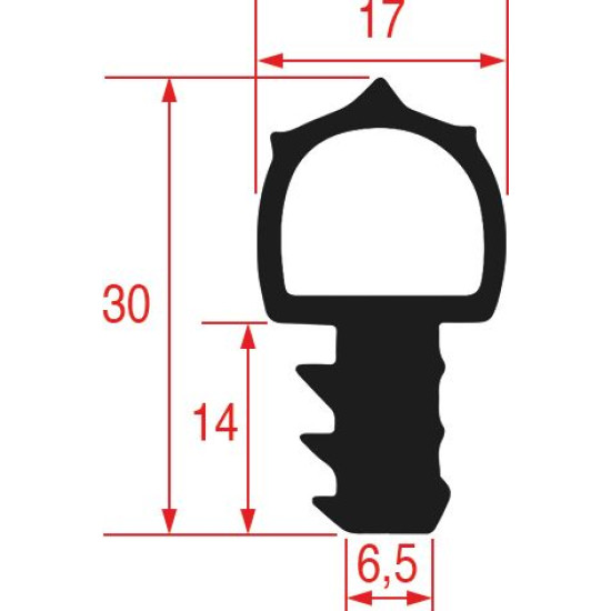 GASKET FOR OVEN DOOR 700x530 mm GASKET FOR OVEN DOOR 700x530 mm