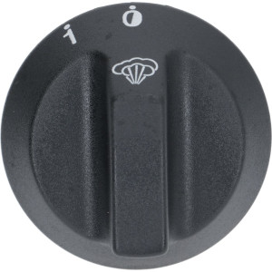 KNOB BLACK ϕ 54 mm 0-1 SILK-SCREEN PRIN.