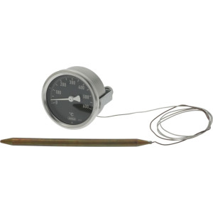 TELE-THERMOMETER BLACK ϕ 65 mm 0-600°C