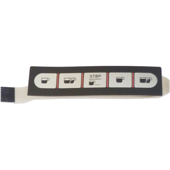 PUSH-BUTTON PANEL MEMBRANE 5 BUTTONS