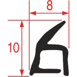 GASKET FOR OVEN DOOR 420x300 mm