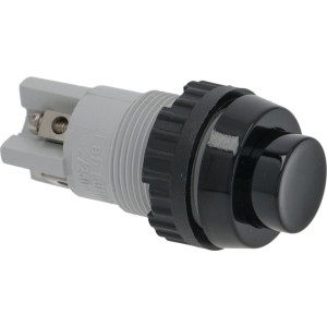 BIPOLAR PUSH-BUTTON BLACK 2A 250V