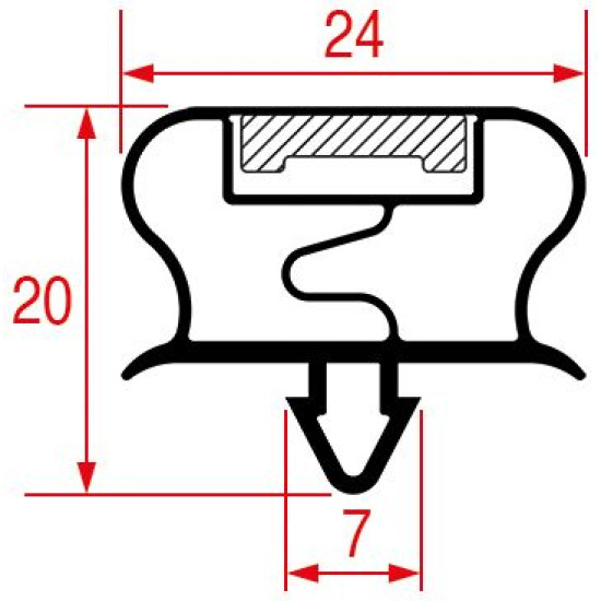 SNAP-IN GASKET 790x715 mm