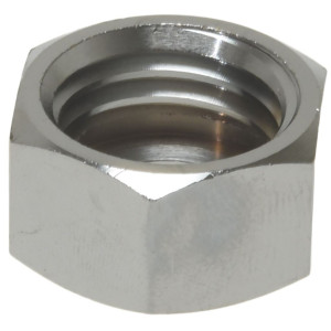 NUT CHROME-PLATED M20x2.5 mm HOLE 12.5mm