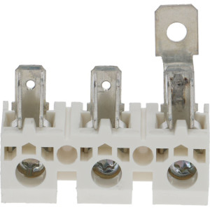 TERMINAL BLOCK WHITE 3-POLES