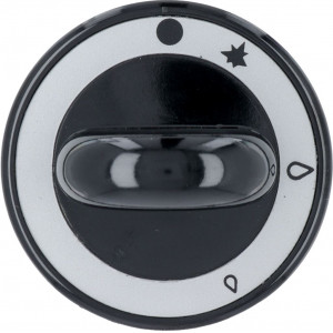 KNOB BLACK ϕ 62 mm SCREEN PRINTED