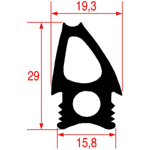 GASKET FOR OVEN DOOR 1405x470 mm