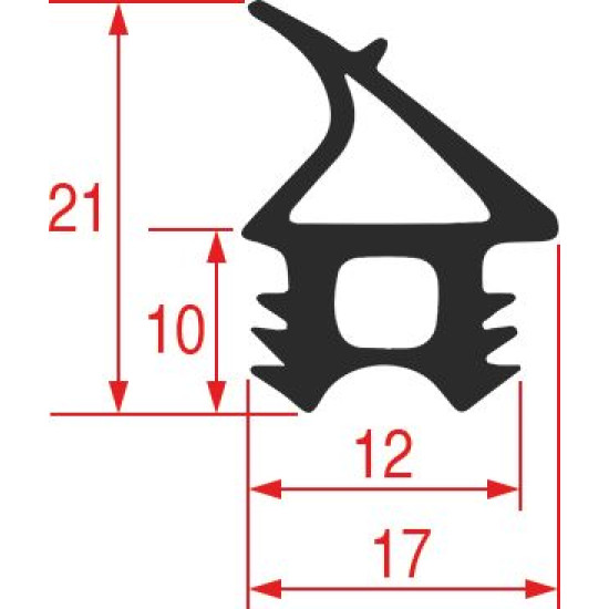 GASKET FOR OVEN DOOR 625x595 mm GASKET FOR OVEN DOOR 625x595 mm