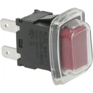 SINGLE-POLE SWITCH 16A 250V RED