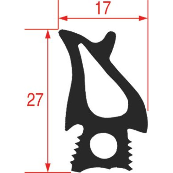GASKET FOR OVEN DOOR 2520 mm GASKET FOR OVEN DOOR 2520 mm