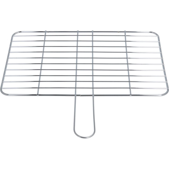 CHROMED GRID WITH HANDLE 343x220 mm