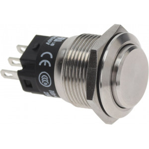 STOP BUTTON SILVER 3A 240V