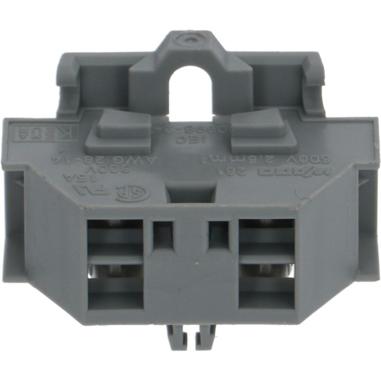 CLAMP 2-POLES GREY