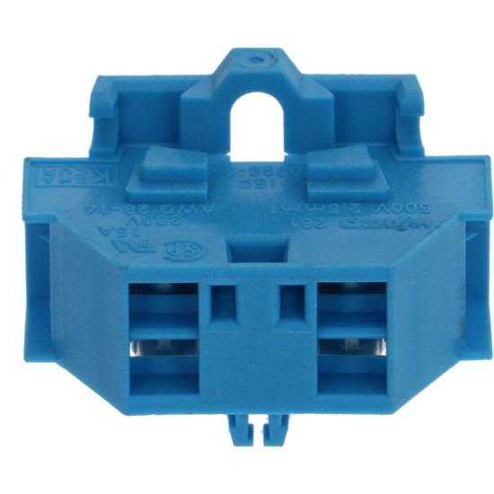 CLAMP 2-POLES BLUE