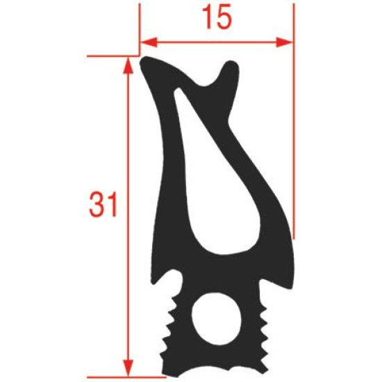 GASKET FOR OVEN DOOR 500x470 mm GASKET FOR OVEN DOOR 500x470 mm