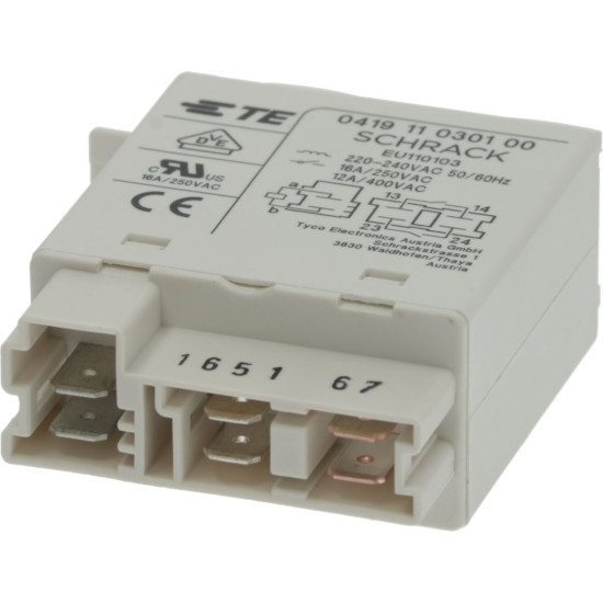 Relay 16 A 250 V // 12 A 400V Relay 16 A 250 V // 12 A 400V