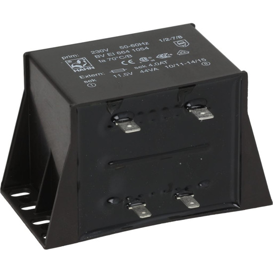 TRANSFORMER 230V/2x11.5V 44VA TRANSFORMER 230V/2x11.5V 44VA