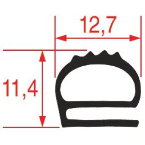 OVEN DOOR GASKET 1000x360 mm